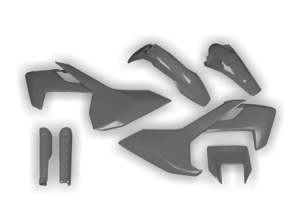 6477 6477 plastics kit husqvarna te fe 125 501 2017 2018 2019 grey rt wk9v