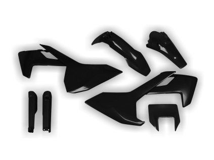 6486 plastics kit husqvarna te fe 125 501 2017 2018 2019 black wk9v