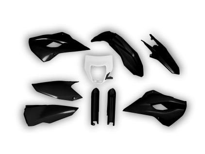 6522 plastics kit husqvarna te fe 125 501 2015 black hl 8m8l