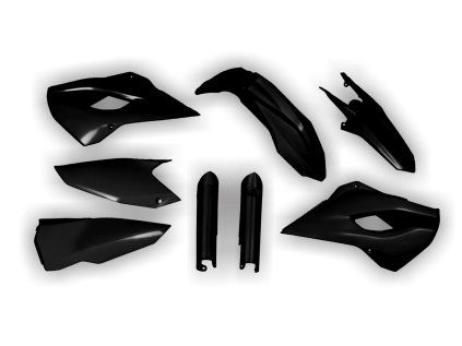 6525 plastics kit husqvarna te fe 125 501 2015 black 8m8l