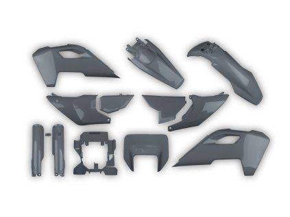 6558 plastics kit husqvarna te fe 125 450 2024 2025 grey mnzc