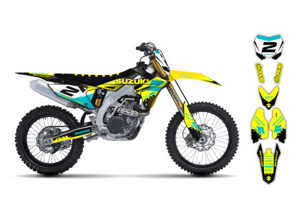 graphics kit suzuki rmz 250 450 18 20 comet r2 bike