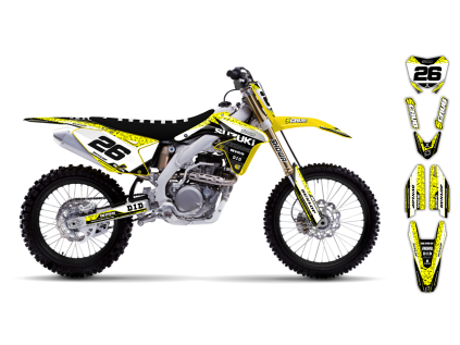 graphics kit suzuki rmz 250 450 08 18 viper le bike