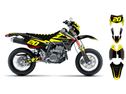 graphics kit suzuki drz 400 99 24 se1076 le bike