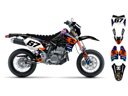 graphics kit suzuki drz 400 99 24 kicker le bike