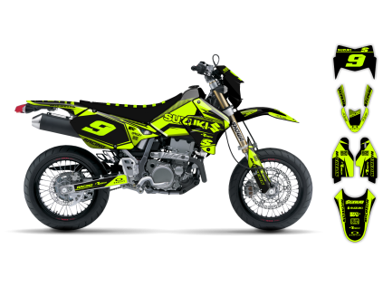 graphics kit suzuki drz 400 99 24 fluo 4 st bike