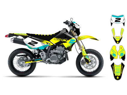 graphics kit suzuki drz 400 99 24 comet r2 bike