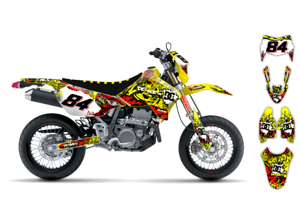 graphics kit suzuki drz 400 99 24 attack r1 bike