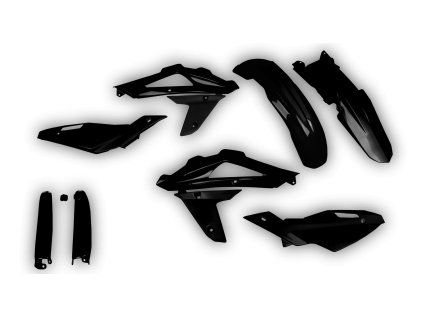 7557 plastics kit husqvarna te 250 450 510 2008 2009 2010 black cpud