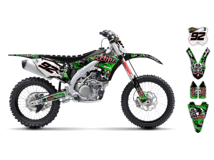 graphics kit kawasaki kx 450f 16 18 em em le bike