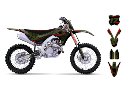graphics kit kawasaki kx 450f 24 swarm st bike