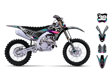 graphics kit kawasaki kx 450f 24 slide r2 bike