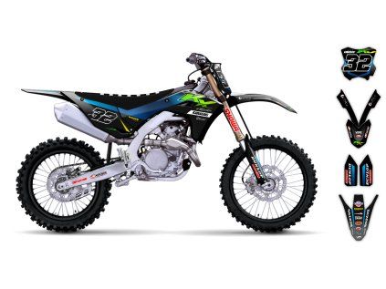 graphics kit kawasaki kx 450f 24 rampage st bike