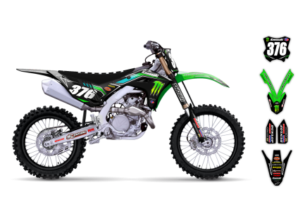 graphics kit kawasaki kx 450f 24 clawx st bike