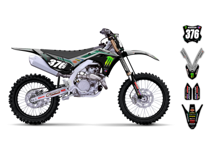 graphics kit kawasaki kx 450f 24 clawx le bike