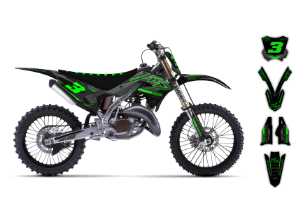 graphics kit kawasaki kx restyle 03 08 se1047 le bike