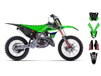 graphics kit kawasaki kx restyle 03 08 se1045 st bike
