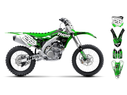 graphics kit kawasaki kx 450f 16 18 sledge st bike