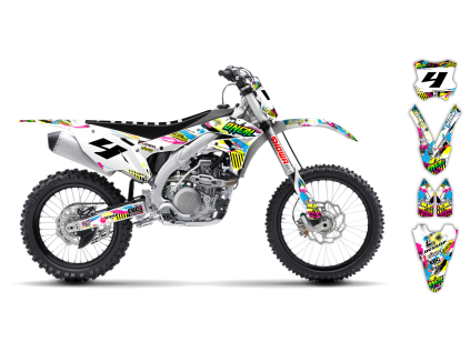 graphics kit kawasaki kx 450f 16 18 h2 le bike