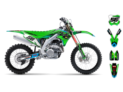 graphics kit kawasaki kx 450f 19 20 se1027 st bike