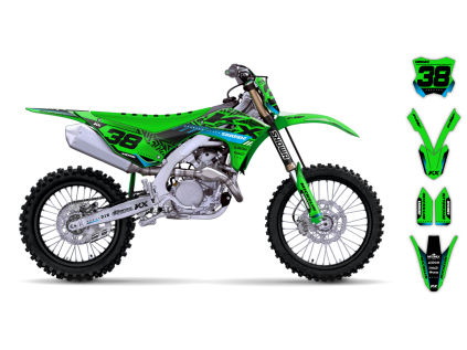 graphics kit kawasaki kx 450f 24 slide st bike