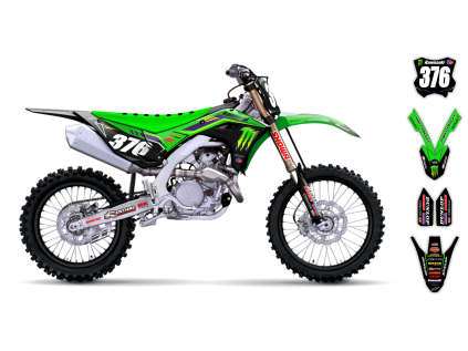 graphics kit kawasaki kx 450f 24 clawx r1 bike