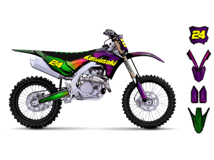 graphics kit kawasaki kx 450f 24 artlex le bike