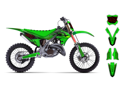 graphics kit kawasaki kx restyle 03 08 se1067 st bike