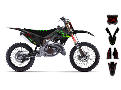 graphics kit kawasaki kx restyle 03 08 se1067 le bike