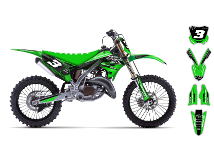 graphics kit kawasaki kx restyle 03 08 se1047 st bike
