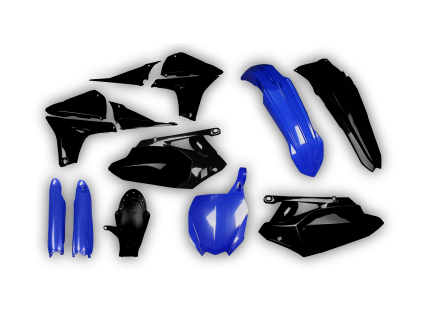 8661 plastics kit yamaha yzf 450 yz450f 2010 2011 2012 2013 blue black restyle alrm