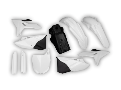 8904 plastics kit yamaha yz 125 250 revolution 2002 2003 2004 white pe3t