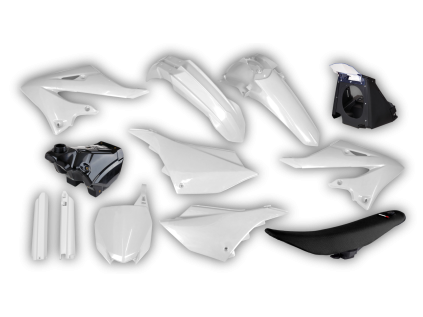 8946 plastics kit yamaha yz 125 250 restyle2 2002 2003 2004 white lnja