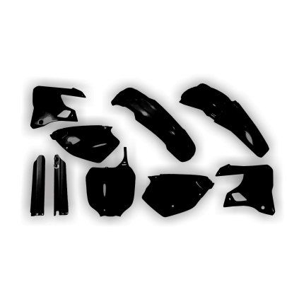 9021 plastics kit yamaha yz 125 250 2000 2001 black full
