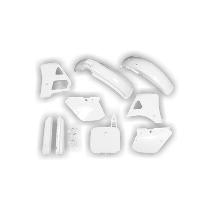 9048 plastics kit yamaha yz 125 1989 1990 white qvrk