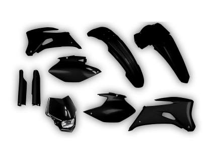 9207 plastics kit yamaha wrf 250 2007 2008 2009 2010 2011 2012 2013 2014 black v face aznw