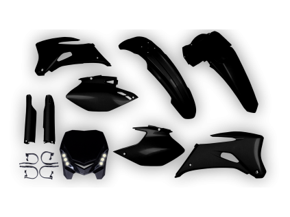 9210 plastics kit yamaha wrf 250 2007 2008 2009 2010 2011 2012 2013 2014 black e blaze led aznw