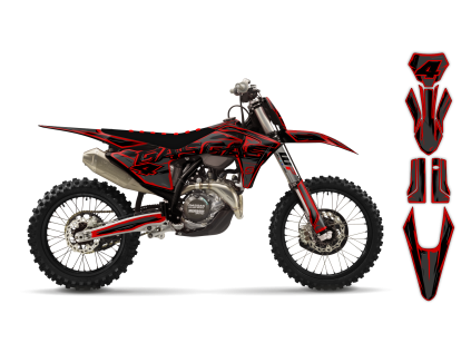 graphics kit gas gas mc 24 artlex le bike
