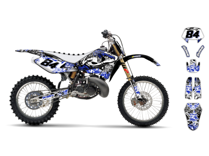 graphics kit husqvarna cr wr sm 98 04 attack le bike
