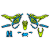 graphics kit surron ultra bee 22 24 fluo artlex r1 draft