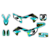 graphics kit kawasaki kx 450f 19 20 teal le draft