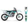 graphics kit kawasaki kx 450f 19 20 teal le bike