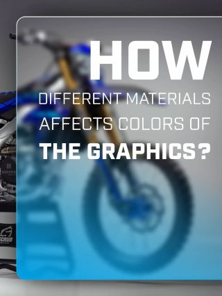 🔵⚫⚪ How different materials affects the colours of the graphics? 🤔 STANDARD X GLOSS Durable white base material with...