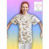 zdravotnicka bluza s potlacou macky scaled