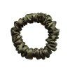 Army Green - saténová scrunchie gumička