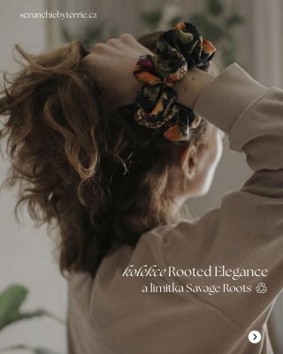 Savage Roots - divočina a uzemněnost v jednom 🌿 Recyklovaná ♻️ scrunchie gumička vznikla z šatů, které byly vyřazeny z...