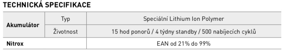 Mares Matrix specifikace