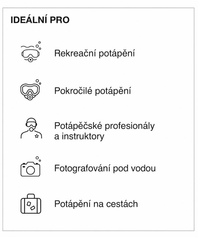 TUSA Paragon – vhodnost potápěčské masky pro dospělé obličeje