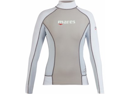 Lycrové tričko Mares RASH GUARD trilastic dámské s dlouhým rukávem šedé