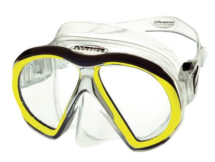 Maska na potapeni atomic aquatics subframe zluta